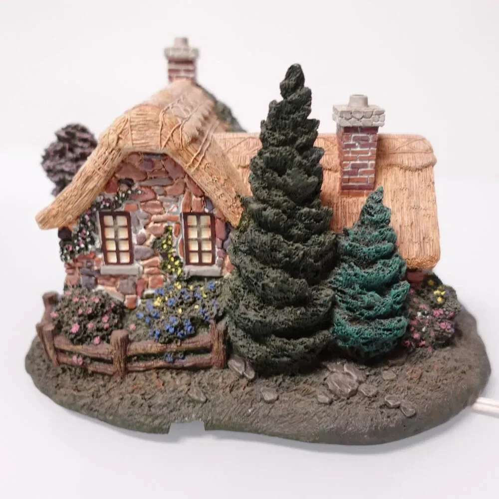 Hawthorne Village Seaside Thomas Kinkade Seaside Boathouse Lighted COA 79735
